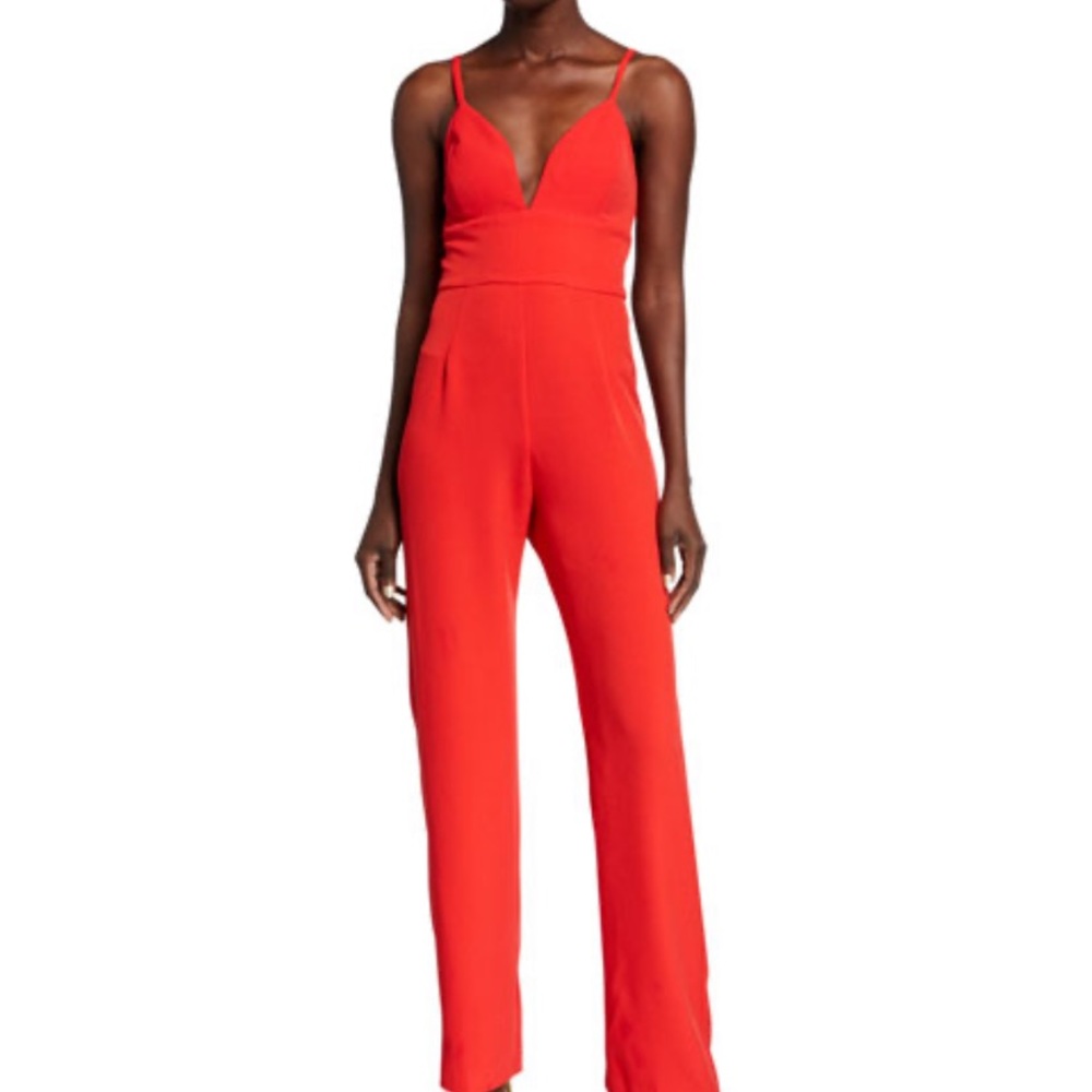 Laundry by shelli segal red jumpsuit